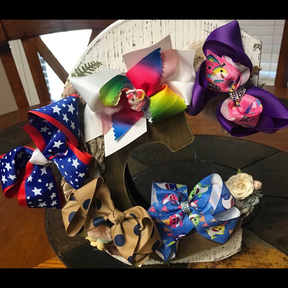 Little Girl Hair Bows 🌷🌸 So Cute!